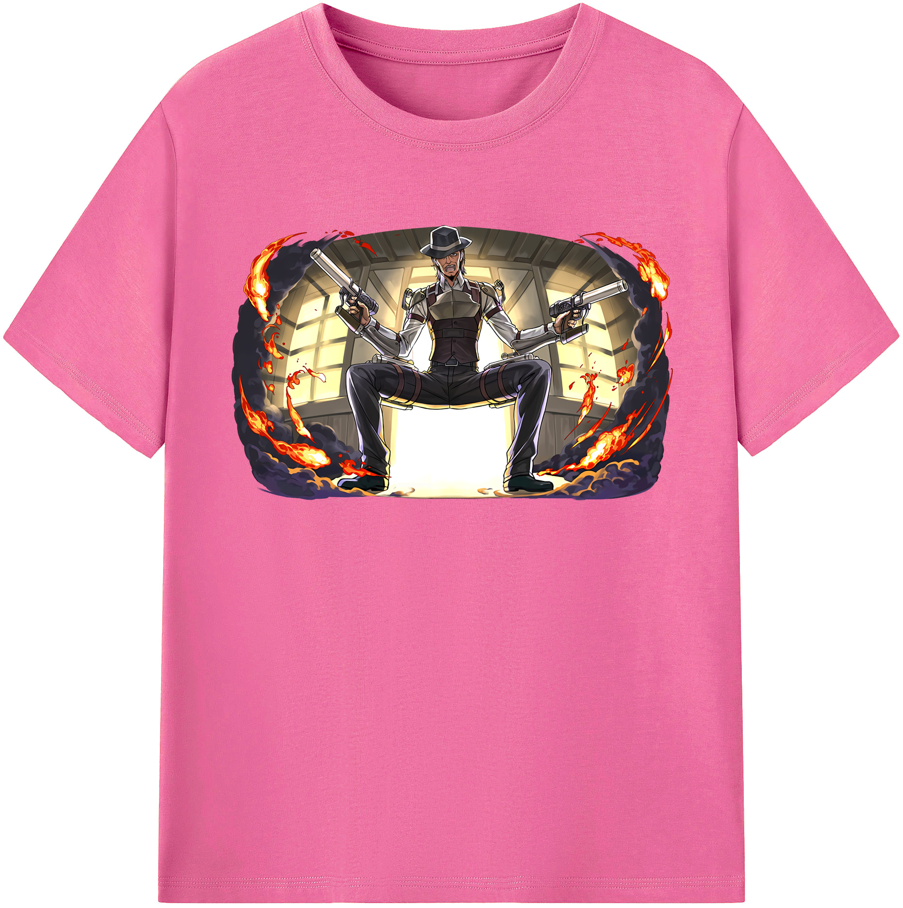 （画像用） 進撃の巨人 ケニー·アッカーマン Attack on Titan Kenny Ackerman レディースカジュアルプリントTシャツ（綿100％）
